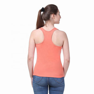 Nueva camiseta sin mangas de alta calidad para mujer 100% algodón transpirable de secado rápido camiseta sin mangas de algodón Stringer chalecos camiseta sin mangas para ropa de gimnasio para mujer - Product Image 4