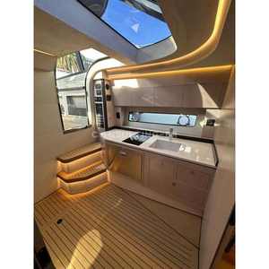 Yacht à moteur Focus 3X, bateau de patrouille de luxe, croisière touristique, pêche, transport, coque en fibre de verre durable, soudée, utilisation en rivière - Product Image 4