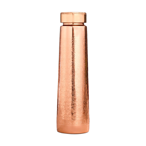 Gourde de randonnée en cuivre pur 100% écologique de qualité supérieure, design classique, avec paille, compatible lave-vaisselle, résistante à l'eau bouillante, 1000 ml - Product Image 1