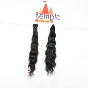 Indien 100% non transformé Remy machine double trame vague profonde cuticule aligné traitement Temple Bundle Extensions de cheveux humains - Product Image 2