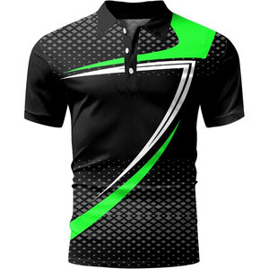 Camisa de Golf Personalizada de Alta Calidad, 100% Algodón Ecológico, de Secado Rápido, con Cuello Tipo Blade, para Hombre, Sublimada, al por Mayor - Product Image 6
