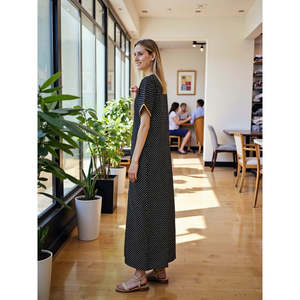 Camisón Largo de Algodón para Mujer Evolve, con Bolsillos, Elegante, con Botones al Frente, Súper Suave y Cómodo - Product Image 5
