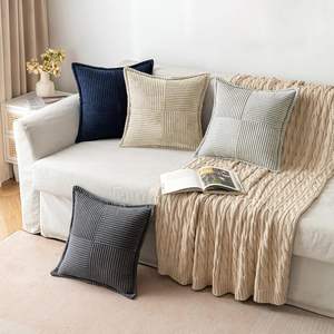 Fundas de almohada de punto de pana modernas celebridades personalizadas suaves para el hogar primavera cojines sin látex para hoteles hospitales - Product Image 4