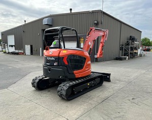 Mini-excavatrice sur chenilles Kubota U55-5, excavatrice compacte à rotation zéro pour la construction agricole - Product Image 5