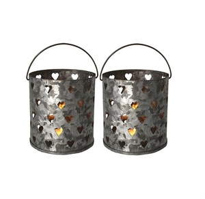 Portavelas votivo de metal artístico moderno con estilo minimalista adecuado para hoteles, restaurantes y espacios contemporáneos - Product Image 4