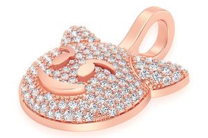 สร้อยคอจี้เพชรรูปปิศาจเย็น10K สีทองทันสมัยออกแบบได้ตามต้องการของขวัญสุดเพอร์เฟกต์สำหรับฮิปฮอป - Product Image 2