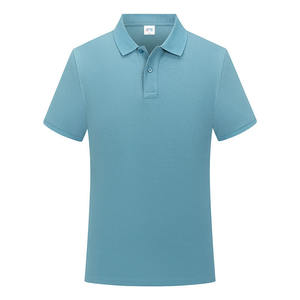 เสื้อโปโลผ้าฝ้าย100% สำหรับผู้ชายเสื้อโปโลปักลายขนาดพิเศษเสื้อโปโลลายสีพื้น - Product Image 3