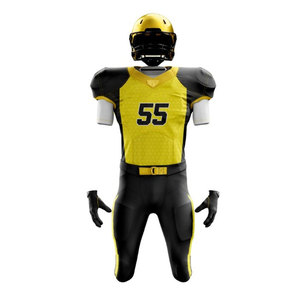 La producción y los uniformes de fútbol americano al por mayor adecuados para clubes juveniles pueden personalizar uniformes transpirables y ajustables - Product Image 1