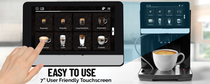 <span class=keywords><strong>Cafetera</strong></span> Espresso Súper Automática Eléctrica Programable con Molinillo, Limpieza Automática, Sistema de Espuma de Leche para Latte, Cappuccino y Café Francés para el Hogar - Product Image 4