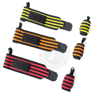 Best Selling Custom Logo Gym Workout Accessory Cotton <b>Wrist</b> Wraps for Men and Women Fitness Adult Use <b>Weight</b> Lifting Support - Product Image 6