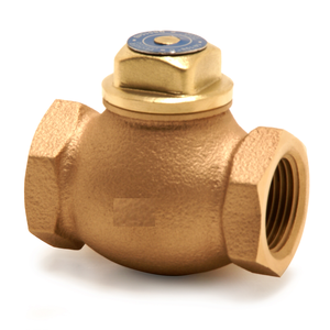 Válvula de Retención Horizontal C-Way de Bronce con Sellado de PTFE, Compatible con Agua, Conexiones Hembra BSP de 2 Pulgadas, Presión de Prueba de 300 psig, Alta Calidad - Product Image 1