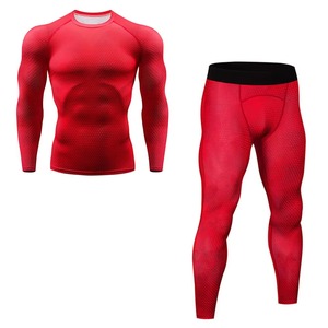 Débardeur de compression de sport pour homme personnalisé, ensemble de vêtements de sport respirant et sans couture pour le yoga - Product Image 4
