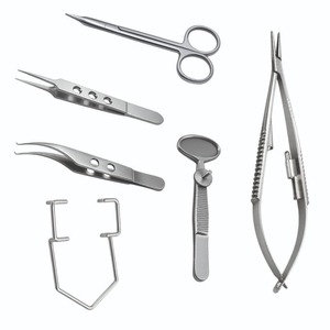 Ensemble d'instruments de chirurgie ophtalmique CHAN TARA, 8 pièces, acier inoxydable de qualité médicale, instruments microchirurgicaux réutilisables, CE - Product Image 1
