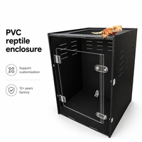 Enclos pour reptiles empilable en gros 16*16*24 pouces avec porte à ouverture frontale pour l'élevage de géco cranté, fournitures pour reptiles et amphibiens