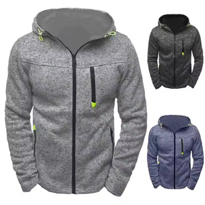2025 marca privada hombres ligero Jacquard gimnasio Sudadera con capucha manga larga entrenamiento sudadera cremallera para entrenamiento invierno Culturismo - Product Image 1