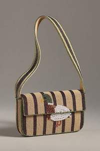 Folk Design Embroidered Coin Pouch with <b>Adjustable</b> Sling Handmade Seed Bead Lightweight Customizable <b>Square</b> Shape Custom Logo - Product Image 2