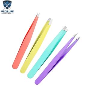 Pinzas para Cejas de Calidad Profesional, Acero Inoxidable, Puntas Puntiagudas, Inclinadas, Planas y Anguladas, Instrumentos de Belleza de Precisión - Product Image 4