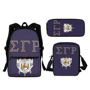 Mochila Escolar Unisex Sigma Gamma Rho con Compartimento para Portátil, Cierre de Cremallera, Parte Trasera Suave de Algodón, Ligera, Transpirable y Grande - Product Image 1