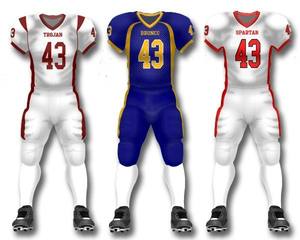 Uniformes de Fútbol Americano Personalizados al por Mayor, Impresos por Transferencia de Calor, Transpirables, de Manga Corta - Product Image 3