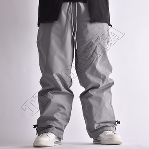 Pantalones de esquí para deportes al aire libre informales holgados de cintura alta para hombre, pantalones de pierna ancha con estampado de calle alta, pantalones de calle sueltos - Product Image 2