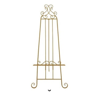 Elegance métal doré Présentoir sur pied réglable Chevalet à défilement extra large Chevalet de présentation de mariage fabriqué en Inde Vente en gros - Product Image 1