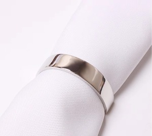 ห่วงใส่ผ้าเช็ดปากรูปพระจันทร์ครึ่งเสี้ยวทำจากโลหะสำหรับตกแต่งโต๊ะอย่างหรูหราตกแต่งงานแต่งงานงานเลี้ยงในโรงแรมการรับประทานอาหารที่ไม่เหมือนใคร - Product Image 3