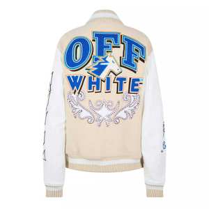 Chaqueta universitaria de alta calidad para mujer, chaqueta Bomber bordada personalizada de gran tamaño, estilo universitario Letterman a la moda, ventas al por mayor - Product Image 2