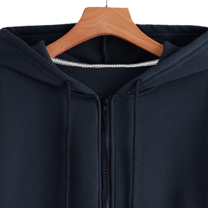 Sudadera con Capucha Unisex, Cierre de Cremallera, Color Sólido, Informal, de Invierno, Forro Polar, Manga Larga, Cómoda, para Uso Diario, Estilo Urbano - Product Image 5