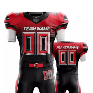 Uniformes de fútbol americano de poliéster personalizables, conjuntos elegantes de talla grande, ropa de fútbol a la moda - Product Image 2