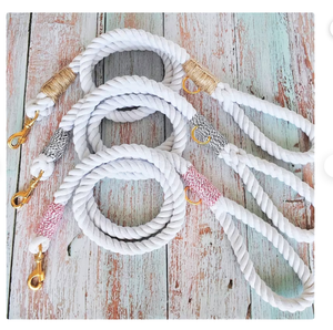 Pet Items Pet Care Items Supplies Accessory Customized Colored Cotton Rope Handmade <b>Dog</b> <b>Leash</b> Pet <b>Leash</b> Set - Product Image 1