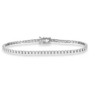 Brazalete de Tenis con Diamantes Eternity de Oro Blanco de 14k, 3.00ct, Accesorio de Joyería Elegante - Product Image 1