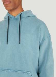 Conjuntos cortos vintage de algodón de alta calidad con logotipo personalizado para hombre, chándal lavado ácido con estampado de diamantes de imitación, ropa de calle de invierno - Product Image 5