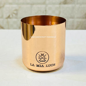 Mini bougeoir en laiton avec cire parfumée remplie, taille compacte, logo personnalisé, décoration d'intérieur par HHO - Product Image 2