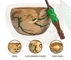 Handcrafted Rosewood Personalized Wooden Yarn Bowl Handcrafted Knitting Crochet Bowl For gifting - Product Image 3