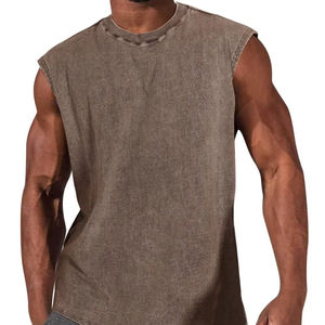 High Quality Latest Style Acid wash <b>Men</b> <b>Tank</b> <b>Top</b> 2025 New Design Custom Breathable plus Size Workout <b>Men</b> Gym <b>Tank</b> <b>Top</b> by Bearfit - Product Image 1