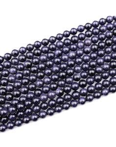 Natural Crystal Necklace Smooth Blue Goldstone <b>Beads</b> Polished <b>Red</b> Stone Jewelry Loose Strand Wholesaler Gemstone for Healing - Product Image 6