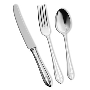Vente en gros de couverts de qualité supérieure Set de couverts en acier inoxydable poli et doré Set de table principale pour les cadeaux de mariage et de fête - Product Image 3