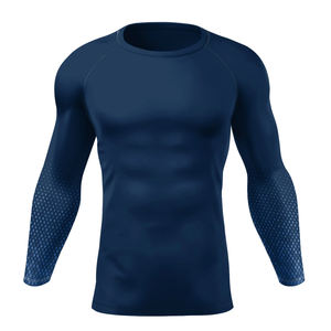 Vêtements Bjj Mma 2025 personnalisé Gym Fitness Rash Guard pour hommes concevoir votre propre superbe qualité Rash Guard - Product Image 3