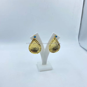 ต่างหูเงินสเตอร์ลิงชุบทองสำหรับผู้หญิงพร้อมไข่มุกสไตล์คลาสสิกสำหรับงานแต่งงานและงานปาร์ตี้-ของขวัญราคาดีที่สุด - Product Image 1