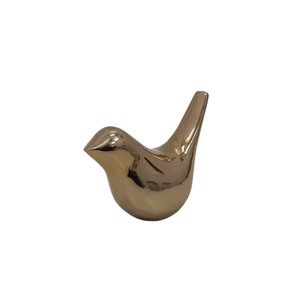 Esculturas de pájaros, figuritas abstractas de aluminio de tendencia con acabado dorado para el hogar, sala de estar Decoración Para, escultura de escritorio - Product Image 1