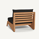 Leisure Teak Easy <b>Chair</b> finishing natural color with cushion - Product Image 3