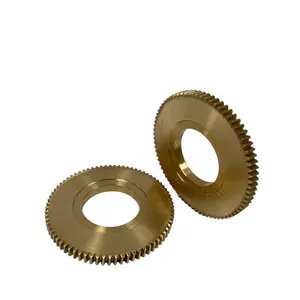 Customized m0.5 m0.8 m1 m1.5 m2 m2.5 Brass Bronze Copper Spur Helical Gear Wheel