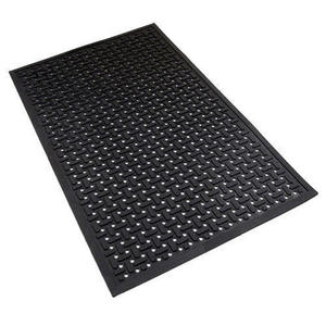 Estera de suelo de goma ignífuga resistente al calor para el hogar, azulejos de carretera, hoja de goma acanalada, suelo de estera - Product Image 1
