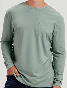 Camisetas informales transpirables para hombres y mujeres de punto de algodón suave con bolsillo práctico cómodo y diseño de timbre - Product Image 3