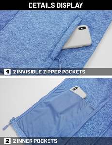 Chaqueta de lana Sanzaf de algodón 100 ligera para hombre, abrigo de invierno con cuello levantado, bolsillos con cremallera completa, chaqueta de trabajo informal suave y cálida con parte delantera - Product Image 5