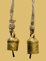 Campana de vaca colgante moderna de hierro chapada en plata antigua, premium, hecha a mano, religiosa, tradicional, para decoración del hogar y ganado, fundida a presión.