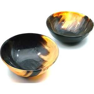 การออกแบบสีฮอร์นเสิร์ฟชามตกแต่งบ้านในร่มธรรมชาติตกแต่งและสีตกแต่งชาม - Product Image 2