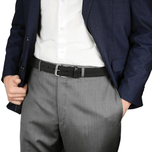 เข็มขัดหนัง PU สำหรับผู้ชาย, เข็มขัดคาดเอวแบบมีหัวเข็มขัดหนังวัวลำลองเข็มขัดยีนส์วินเทจสำหรับผู้หญิง - Product Image 2