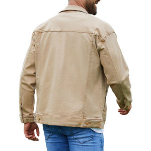 แจ็กเก็ตผ้าเดนิมสไตล์วินเทจสำหรับผู้ชายเสื้อแจ็กเก็ตยีนส์แนวสตรีทแบบกำหนดเอง - Product Image 2