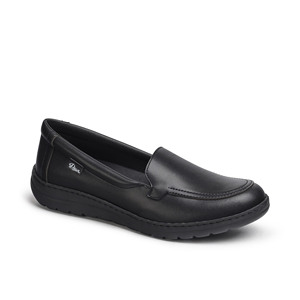 Spanish Premium DINAMIC <b>Women</b> Moccasin <b>Shoe</b> <b>Black</b> <b>Work</b> Corporate Footwear With Technic Microfiber Lining - Product Image 1